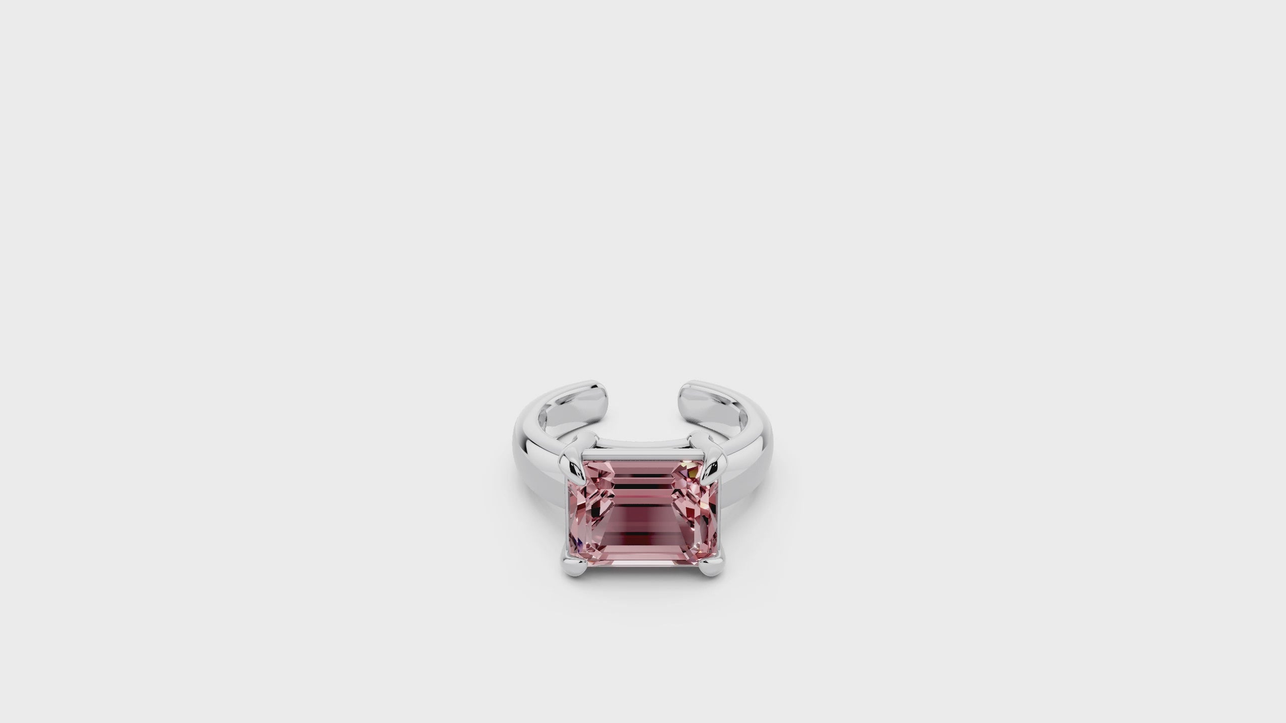 Morganite Toe Ring